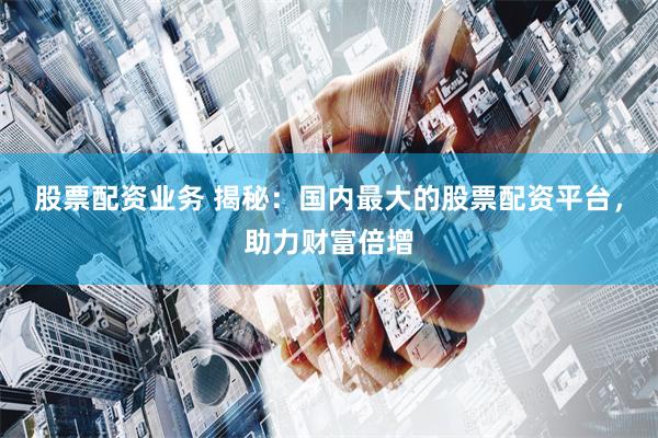 股票配资业务 揭秘:国内最大的股票配资平台,助力财富倍增