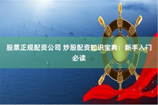 股票正规配资公司 炒股配资知识宝典：新手入门必读